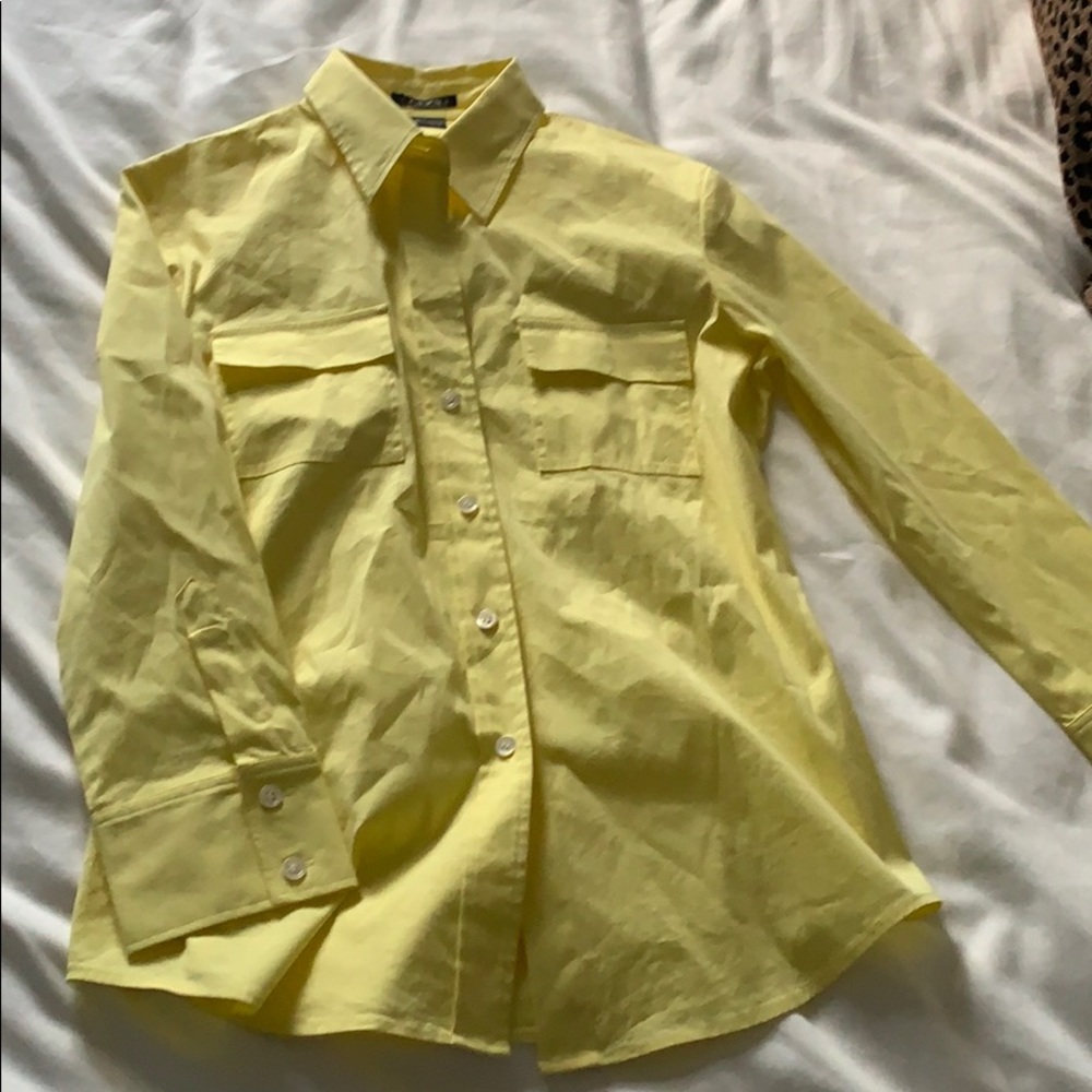 Yellow Theory button down